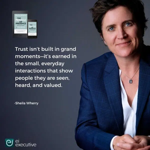 trust isnt build in grand moments
